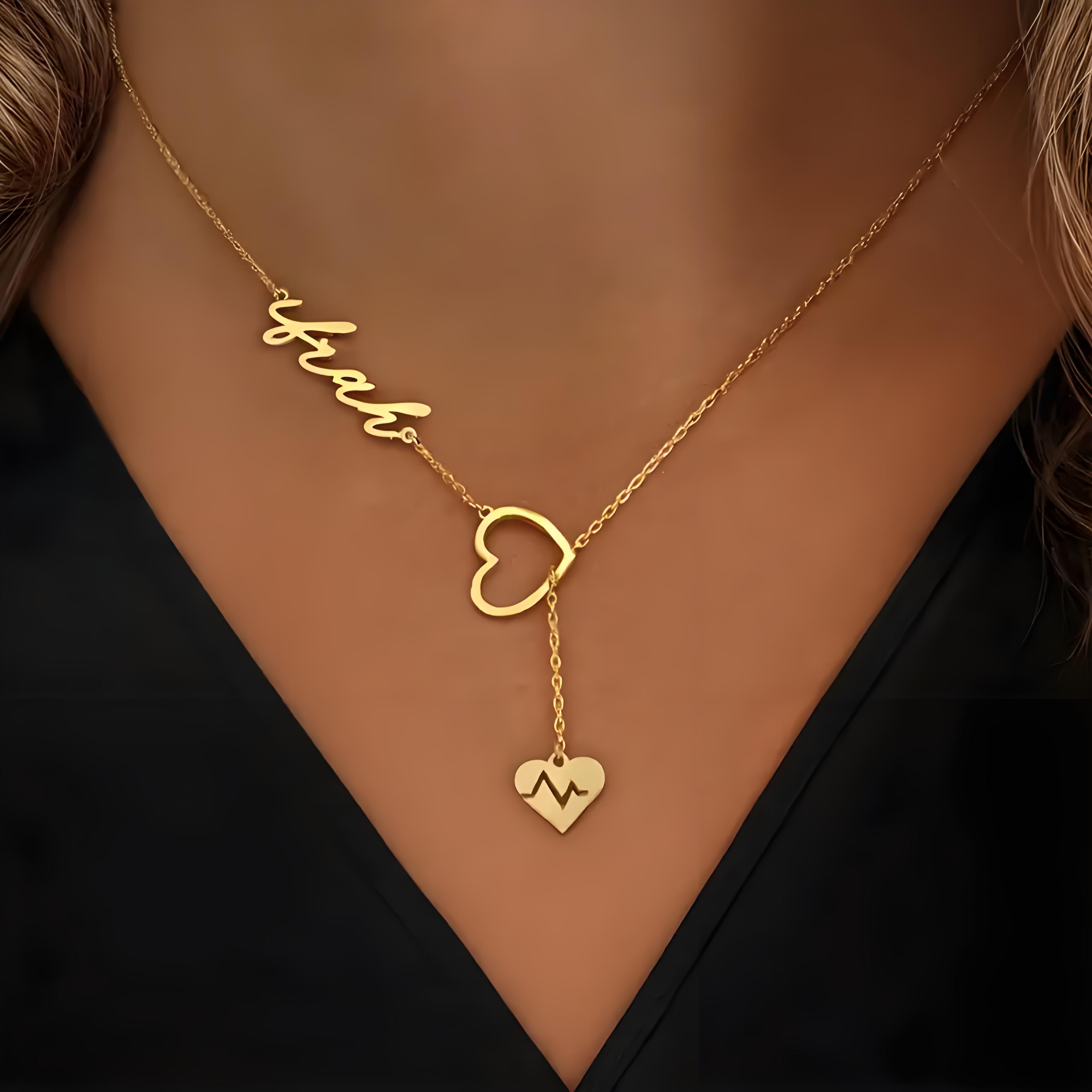 Personalized Couple Heartbeat  - đánh giá và giá Birth Flower Necklace